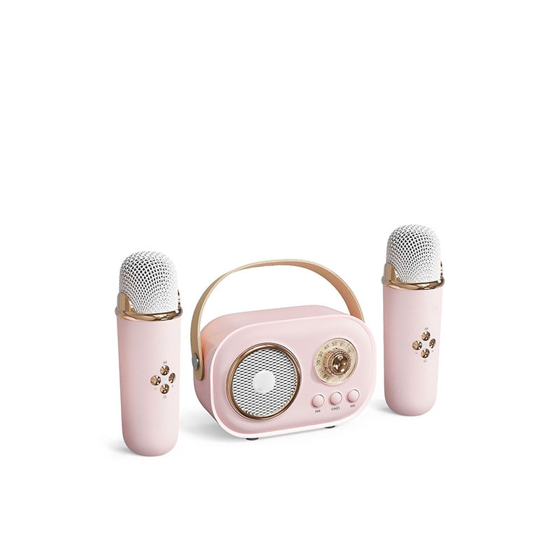 Mini Karaoke Maschine & Bluetooth Lautsprecher Mit Kabellosem Mikrofon