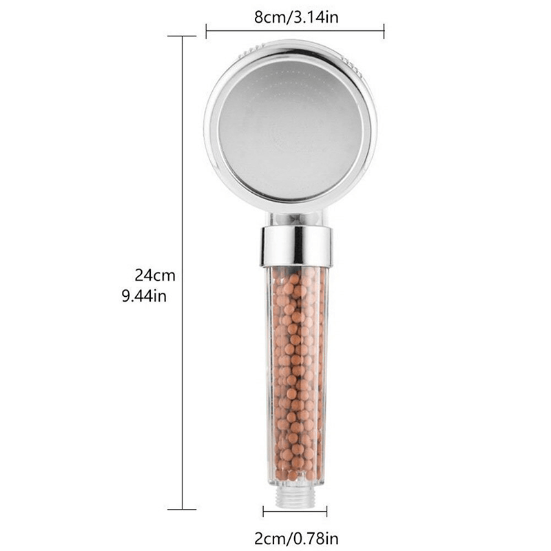 Premium Duschkopf Handbrause mit Ionenfilter wassersparend mit verstellbarem Wasserdruck