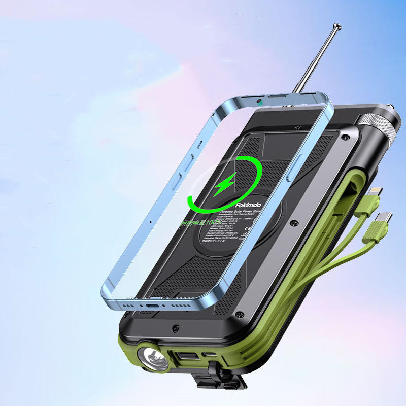 Sandsberg | 20000mAh Solar Power Bank mit integriertem Kabel