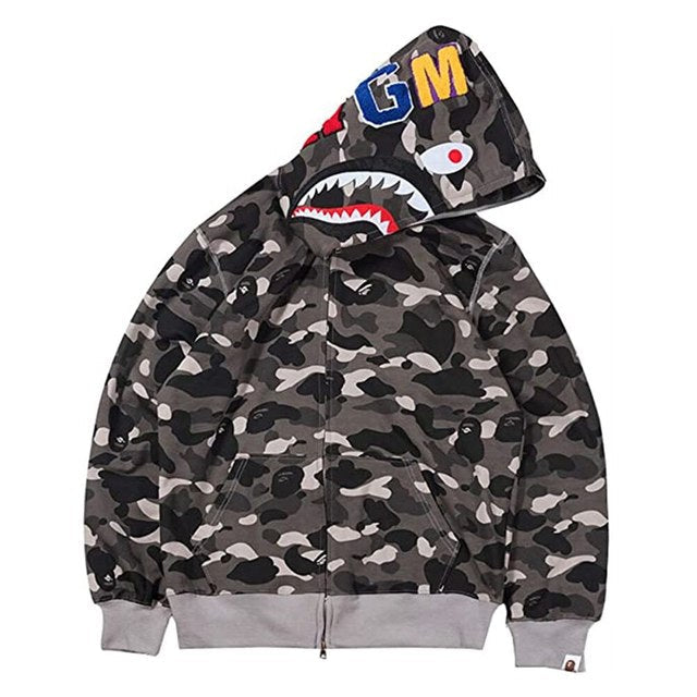 Herren Shark Camouflage Hoodies