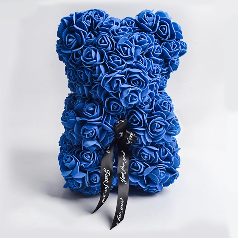 Valentinstag Geschenk Rose Bär Ewige Blume Rose Teddybär PE Schaum Bär 25cm Valentinstag