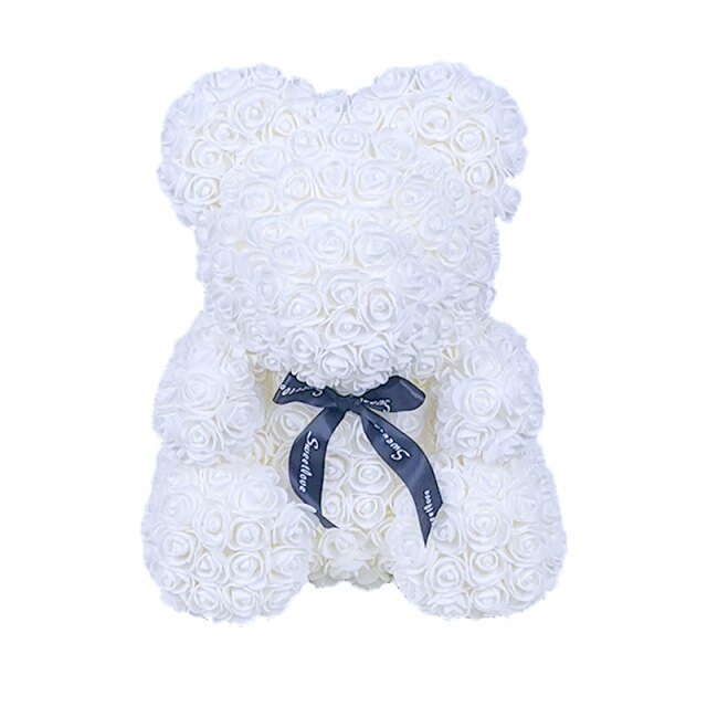 Valentinstag Geschenk Rose Bär Ewige Blume Rose Teddybär PE Schaum Bär 25cm Valentinstag