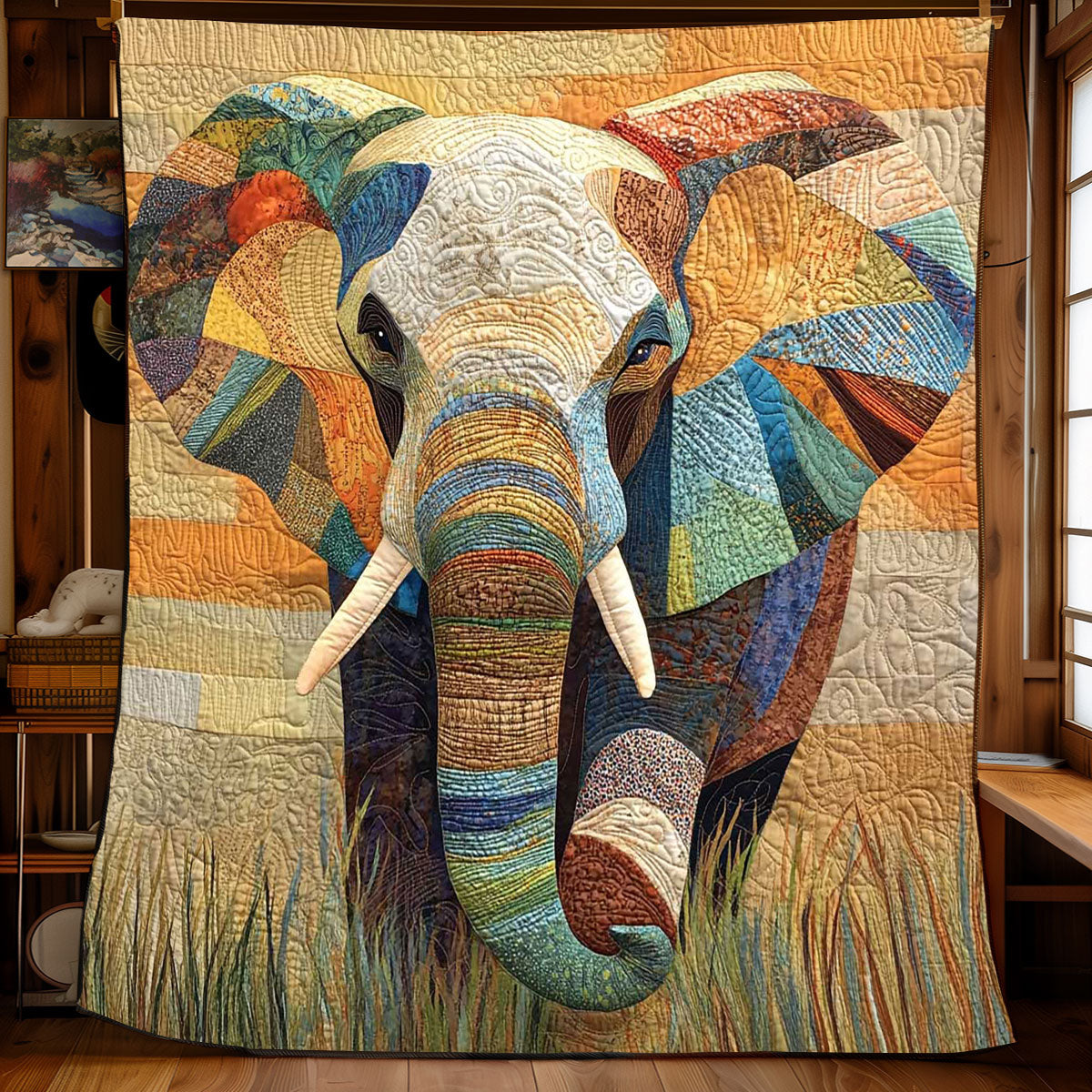 Safari Elephant Quilt