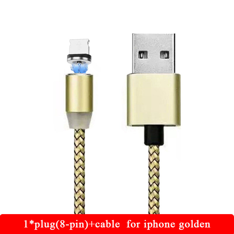 Kompatibel mit Apple, YBD 1m magnetisches LED-Ladekabel