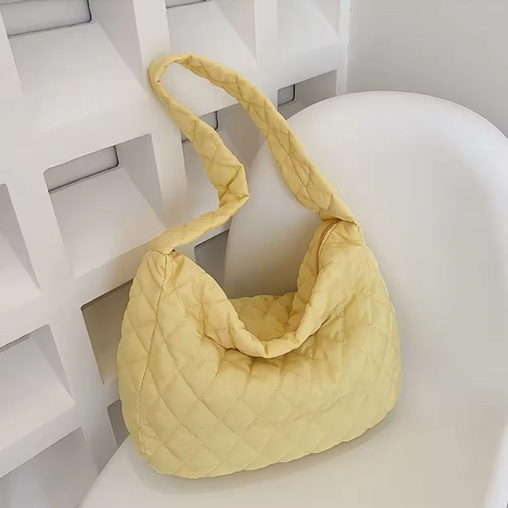 Gewatteerde Ballerina Extra Grote Puffer Tote Crossbody Gewatteerde Schoudertas