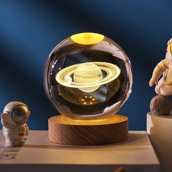 3D Planet Kristallkugel