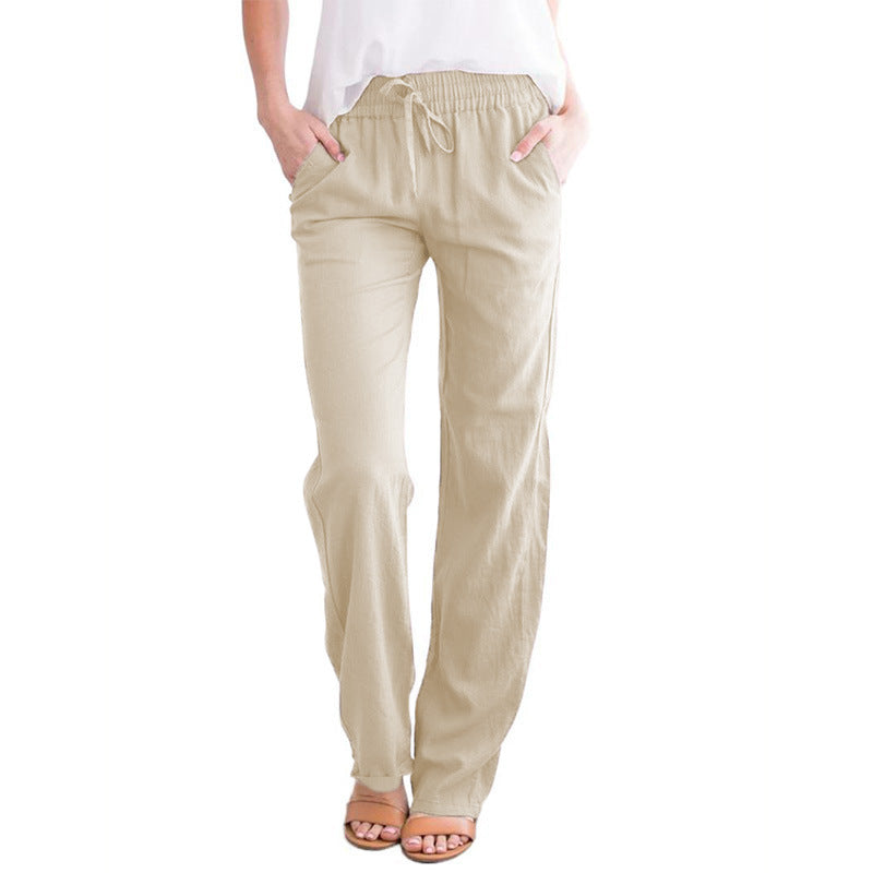 Lockere, bequeme Damen-Hose aus Leinen und Baumwolle🥰Kaufen Sie 2 Stück versandkostenfrei