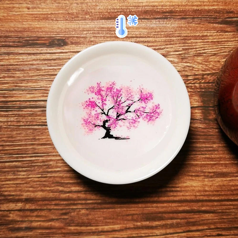 Sandsberg | Magic Flowers Blooming Tea Sake-Becher, Eis/Heiß Farbwechsel Keramiktasse
