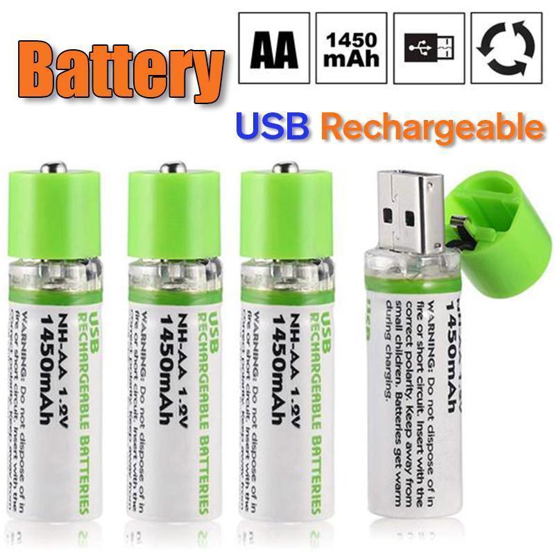 USB wiederaufladbare AA-Batterien