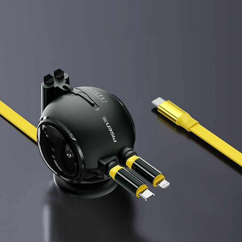 Sandsberg | 2-in-1 Rückziehbares Super Schnelles Lade-Datenkabel