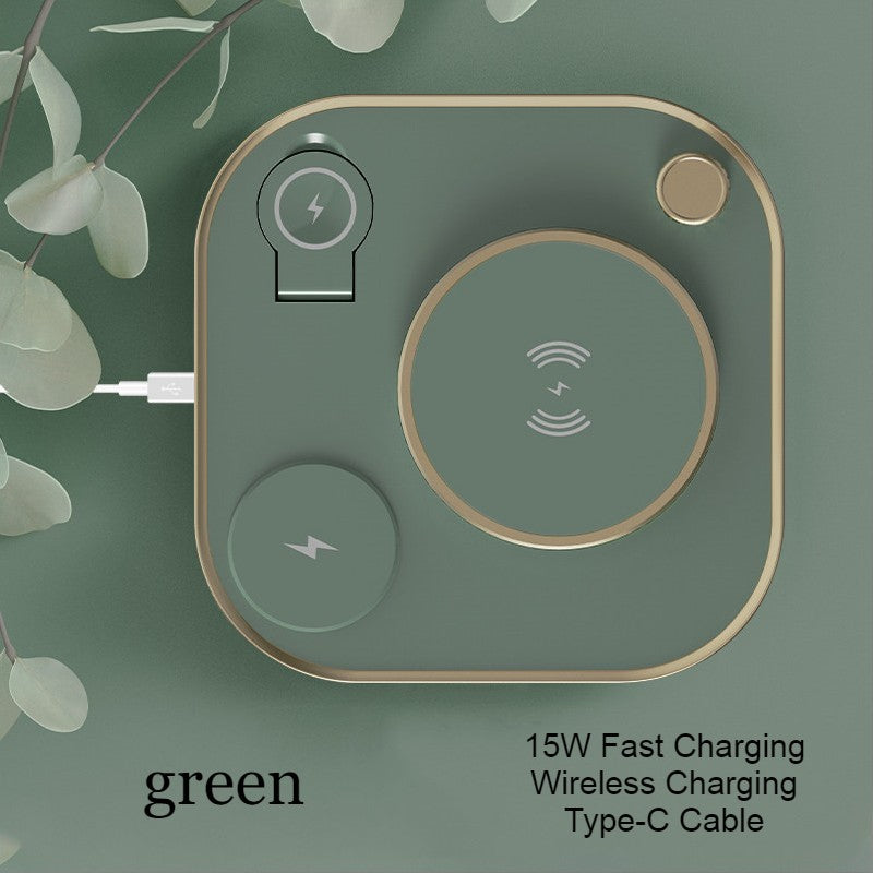 Sandsberg | 5-in-1 Schreibtischlampe mit 3 kabellosen Ladegeräten & verstellbarem Licht, für Zuhause & Büro