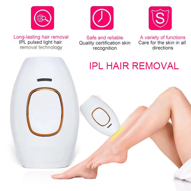 Schmerzfreies IPL-Laser-Haarentfernungsgerät - Dauerhafte & sichere Ganzkörperbehandlung