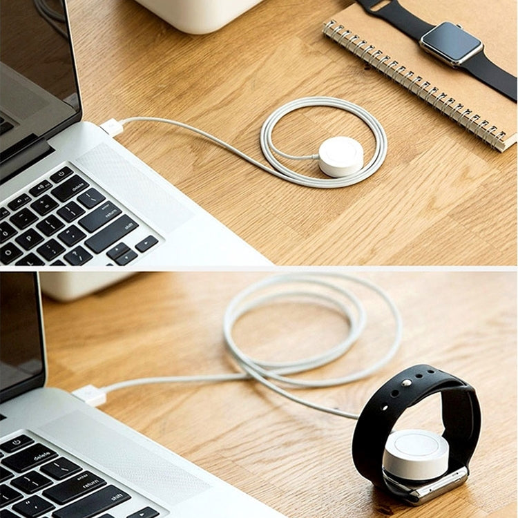 Sandsberg | 1m Magnetischer Kabelloser Charger für Apple Watch Series Ultra & 10 / 9 / 8 / 7 / 6 / 5 / 4 / 3 / 2 (Weiß)