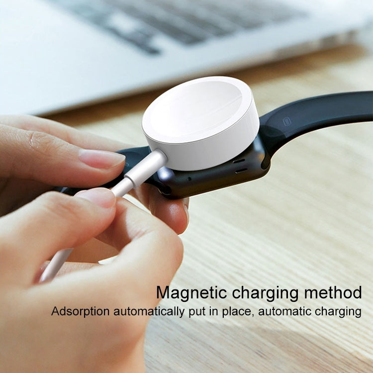 Sandsberg | 1m Magnetischer Kabelloser Charger für Apple Watch Series Ultra & 10 / 9 / 8 / 7 / 6 / 5 / 4 / 3 / 2 (Weiß)