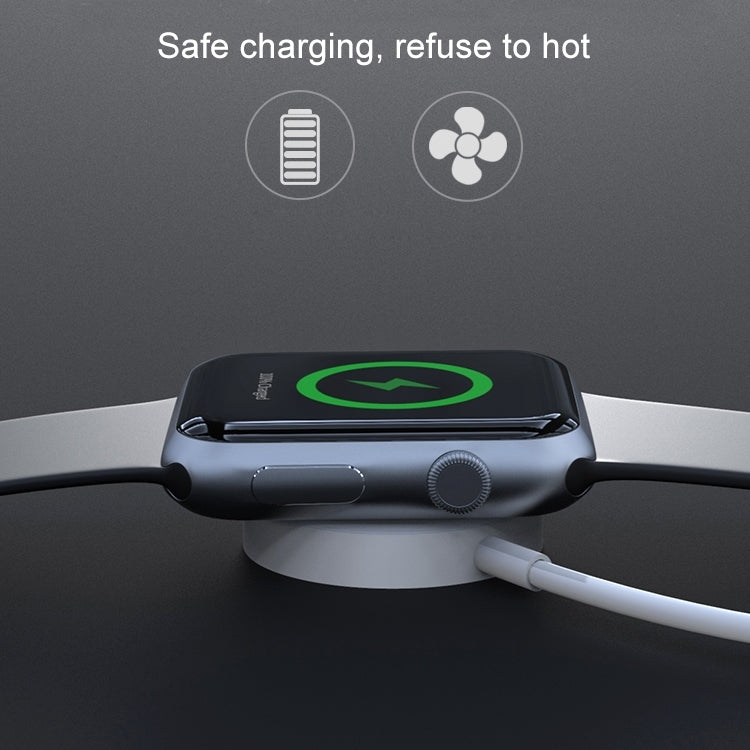 Sandsberg | 1m Magnetischer Kabelloser Charger für Apple Watch Series Ultra & 10 / 9 / 8 / 7 / 6 / 5 / 4 / 3 / 2 (Weiß)