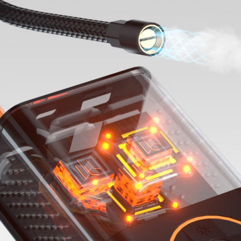 Sandsberg | Tragbarer kabelloser Reifenkompressor mit Reifendrucküberwachung