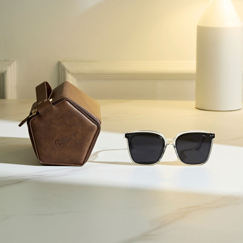 Sandsberg | Tragbares druckbeständiges Brillenetui mit großem Fassungsvermögen