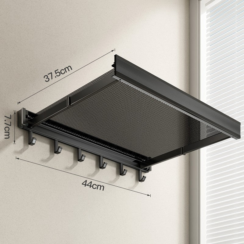 Sandsberg | Unsichtbares faltbares nicht durchstechendes wandmontiertes Lageregal