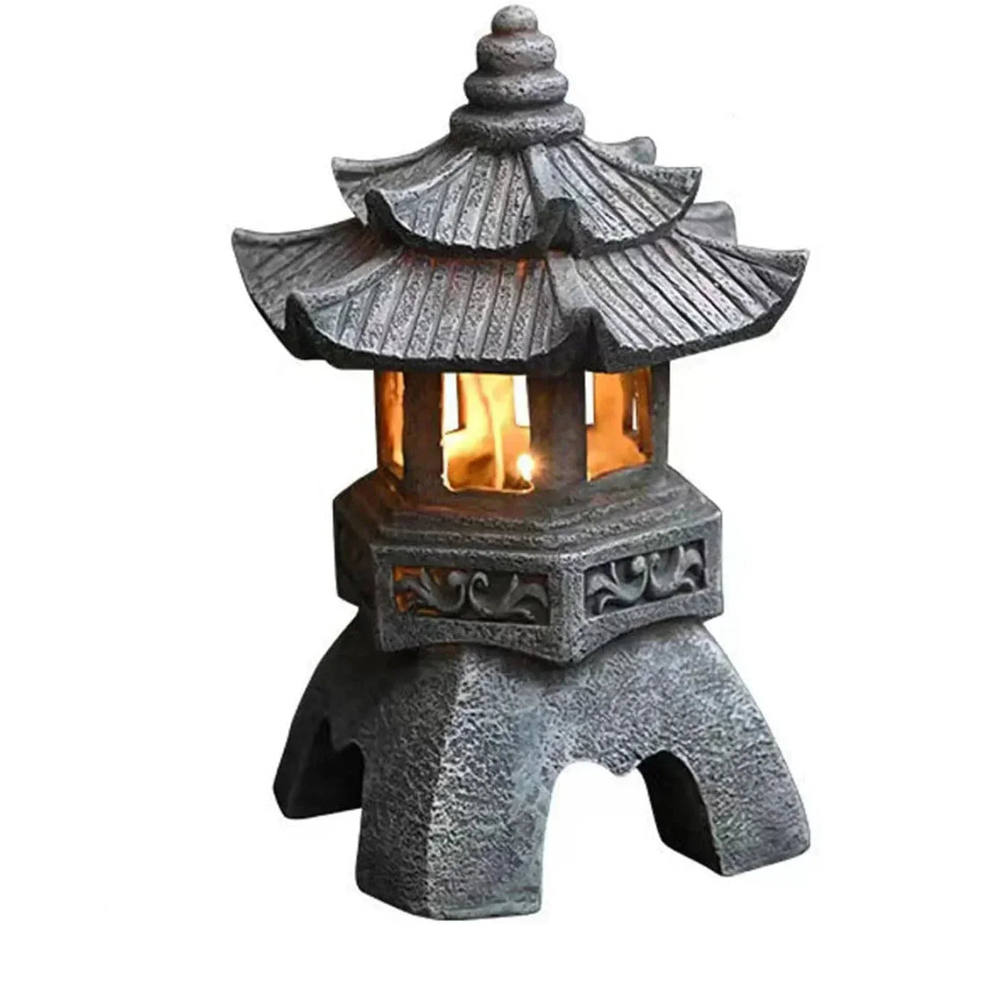 Japanische Gartenlaterne – Wetterfeste LED-Außenbeleuchtung für Zen-Gärten