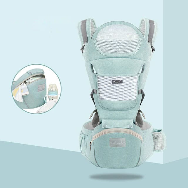 All-Position Babytrage - Hüftsitz Säugling Kleinkind Rucksack mit Kanguru Wickeltrage