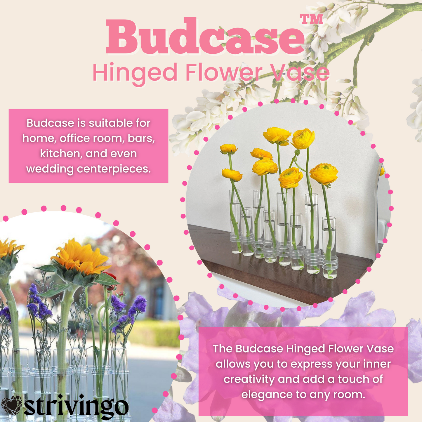 Budcase Hinged Blumenvasen