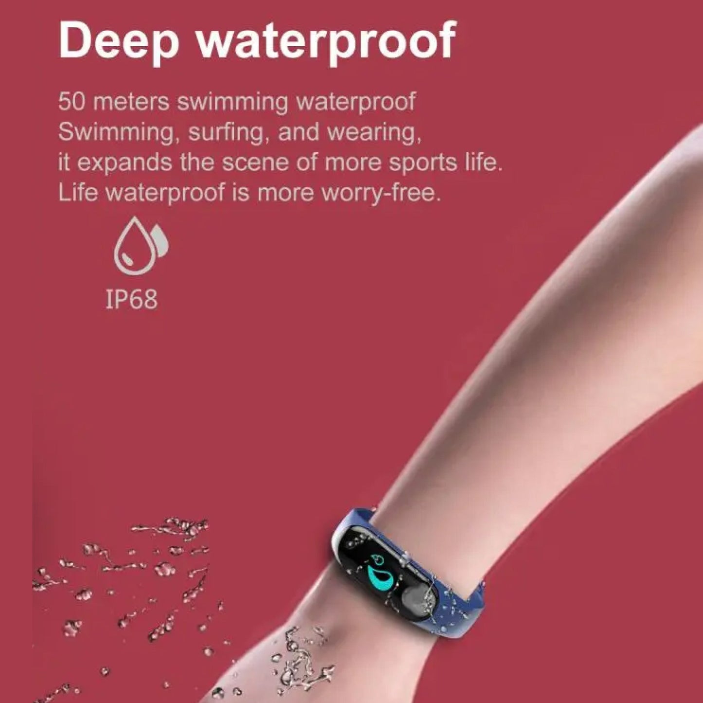 Smartwatch mit Blutdruck- und Herzfrequenzmesser