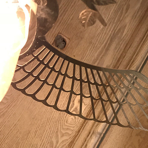 Traditionelle rustikale Vogel Eisen 1-Licht Pendelleuchte für das Wohnzimmer