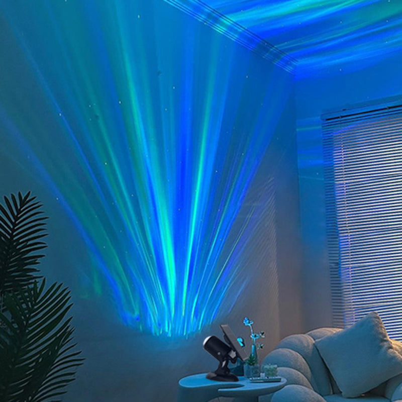 Zeitgenössische industrielle dynamische rotierende Aurora Aluminium LED Solar Wandleuchte Lampe Spotlicht für den Garten