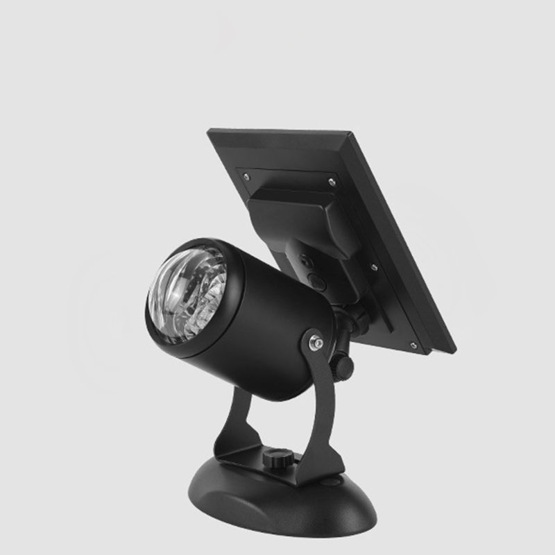 Zeitgenössische industrielle dynamische rotierende Aurora Aluminium LED Solar Wandleuchte Lampe Spotlicht für den Garten