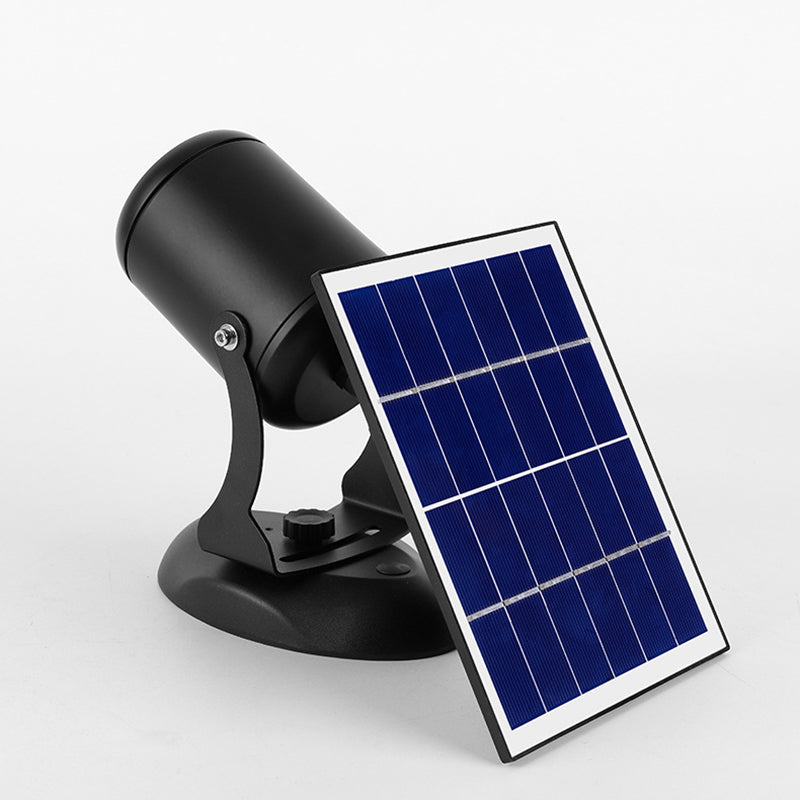 Zeitgenössische industrielle dynamische rotierende Aurora Aluminium LED Solar Wandleuchte Lampe Spotlicht für den Garten