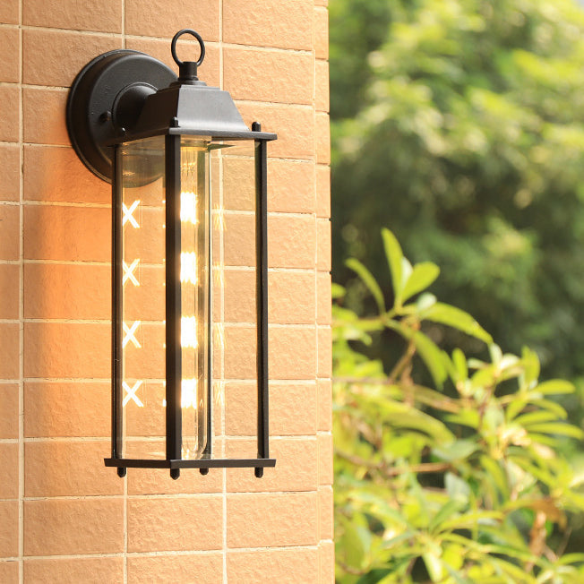 Moderne Minimalistische Quadrat Rechteck Rund Glas Aluminium 1-Licht Wandleuchte Lampe Für Garten