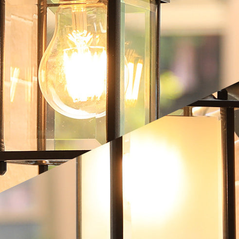 Moderne Minimalistische Quadrat Rechteck Rund Glas Aluminium 1-Licht Wandleuchte Lampe Für Garten