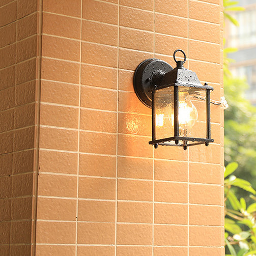 Moderne Minimalistische Quadrat Rechteck Rund Glas Aluminium 1-Licht Wandleuchte Lampe Für Garten