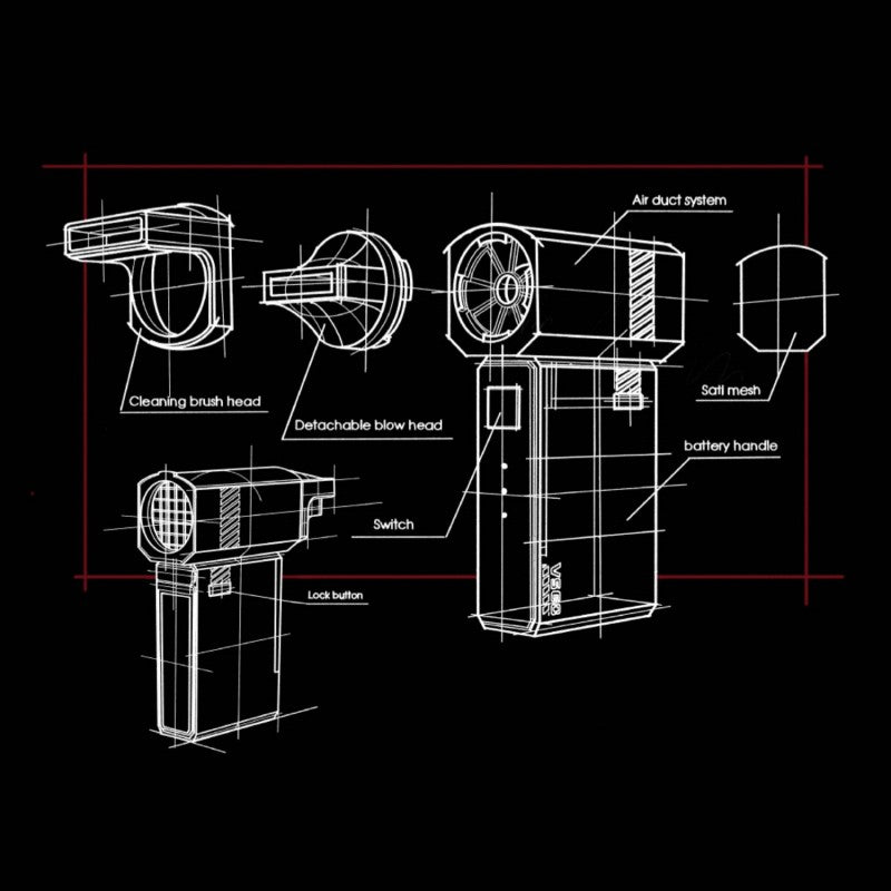 Sandsberg | Handheld Hochgeschwindigkeits Turbine Elektrischer Luftbläser