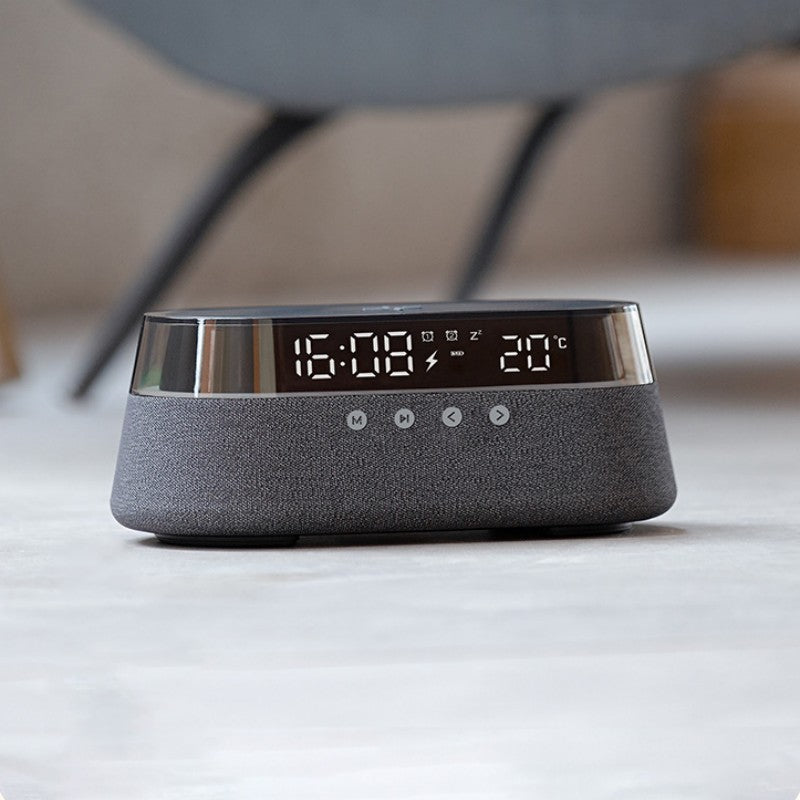 Sandsberg | Nachtlicht drahtloses Lade-Alarmsignal Retro Bluetooth Lautsprecher