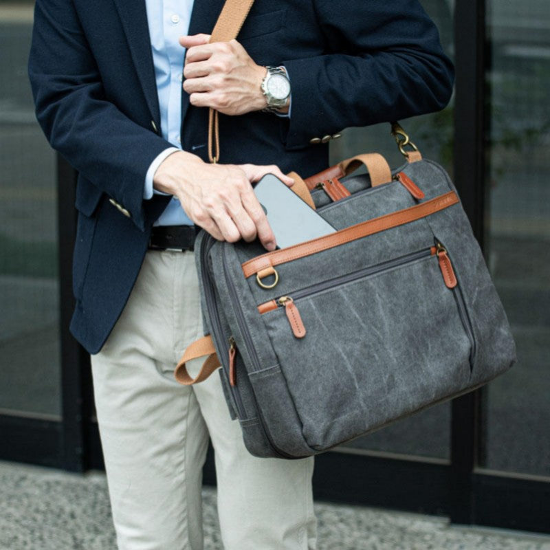 Sandsberg | Retro Freizeit Umhängetasche mit Laptopfach