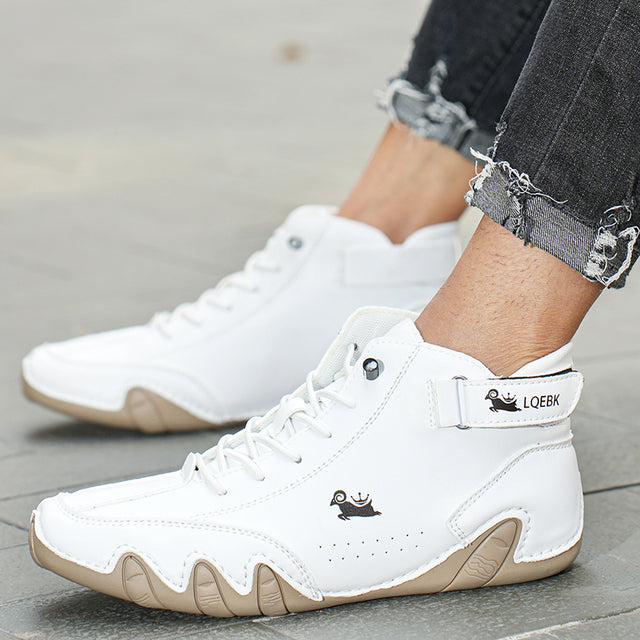 bequemer Rutschfester Barfußschuh aus echtem Leder (Unisex).