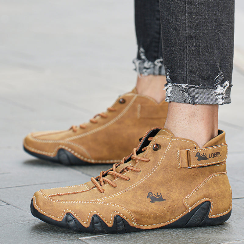 bequemer Rutschfester Barfußschuh aus echtem Leder (Unisex).