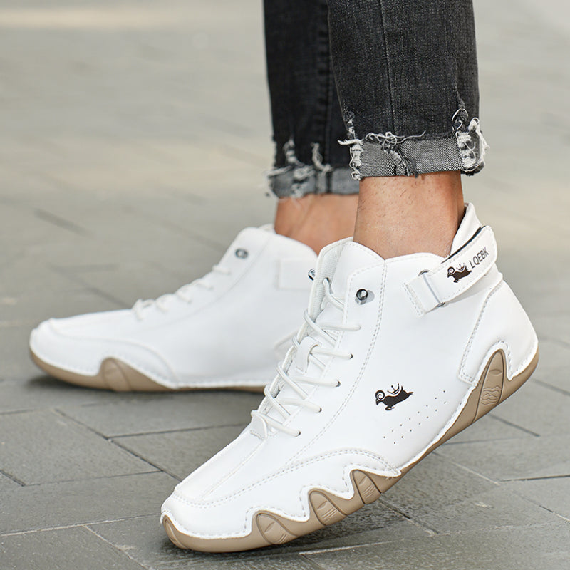 bequemer Rutschfester Barfußschuh aus echtem Leder (Unisex).
