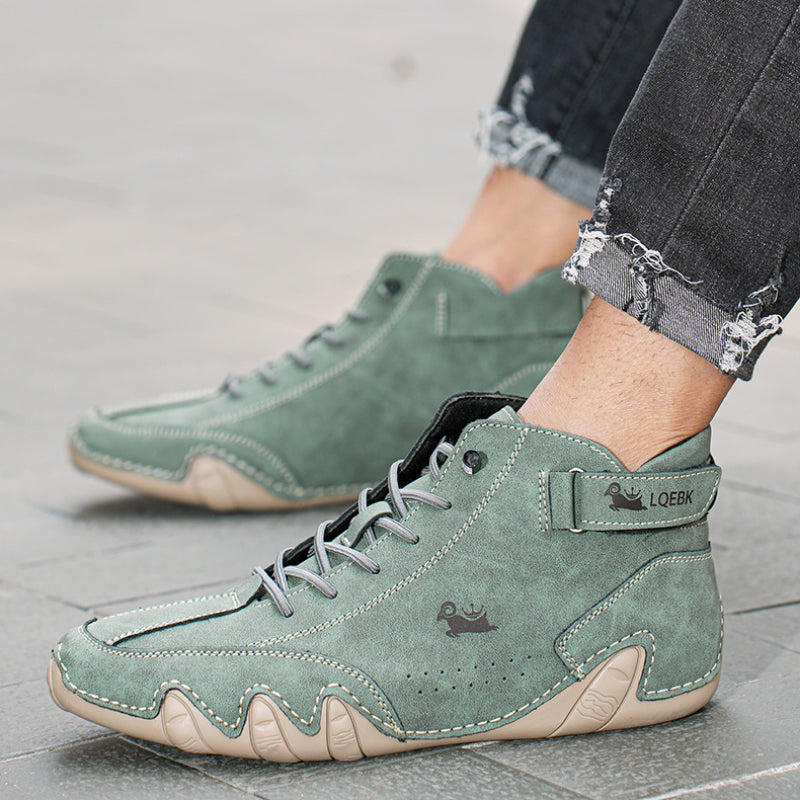 bequemer Rutschfester Barfußschuh aus echtem Leder (Unisex).
