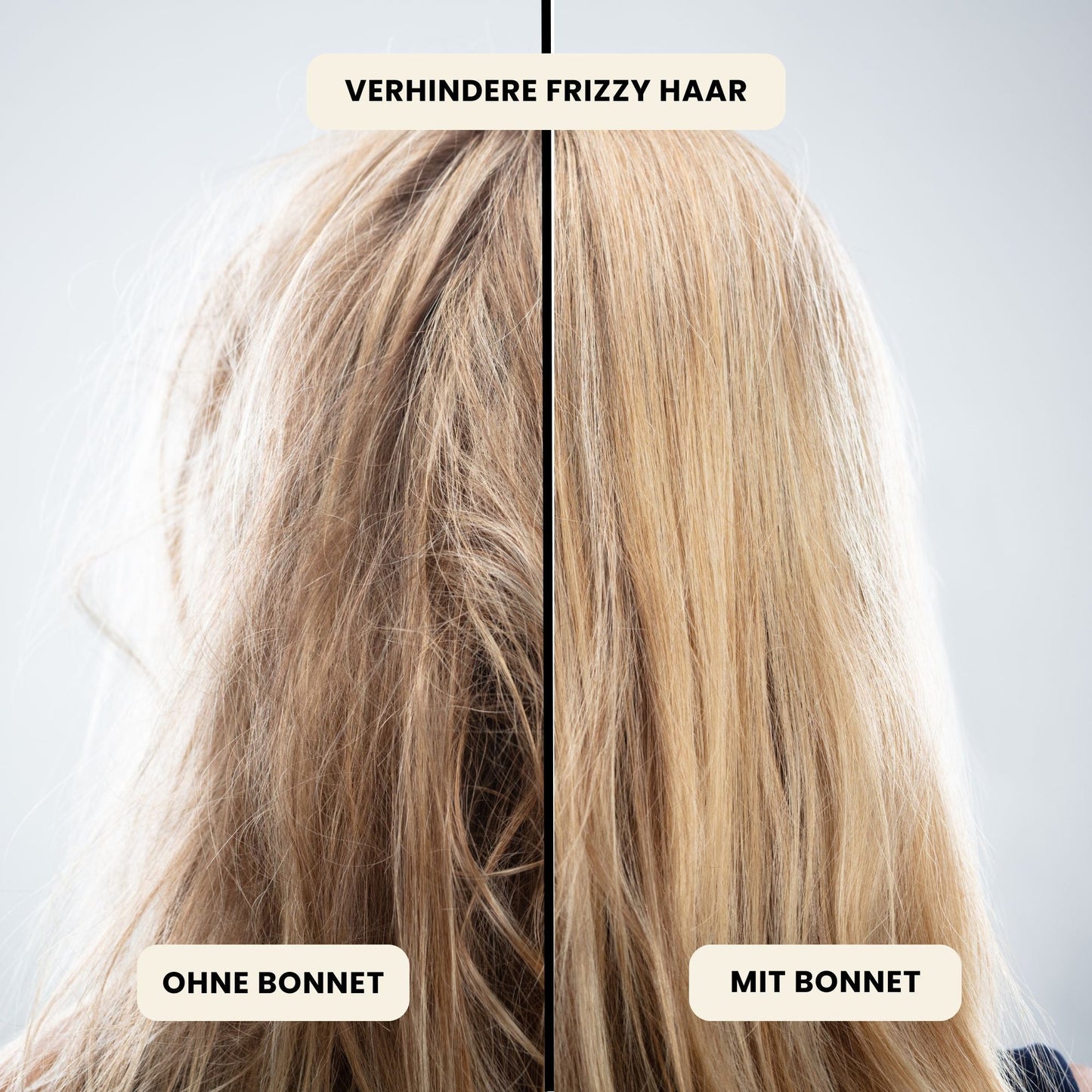 dein Haar, besiege den Frizz
