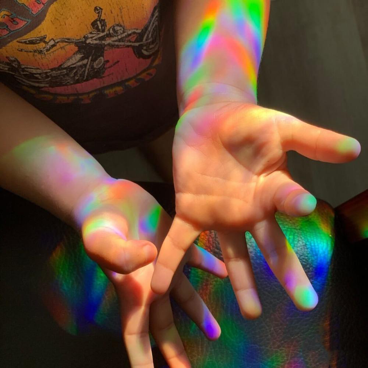 3D Regenbogen Fensterfolie