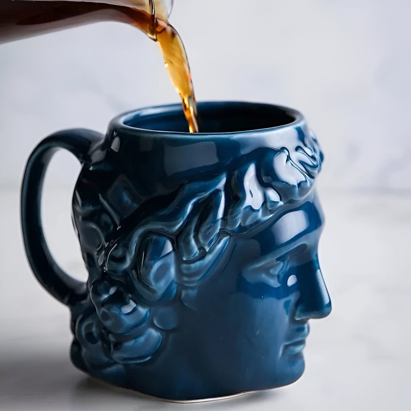 Keramische David Kopf Kaffeetasse