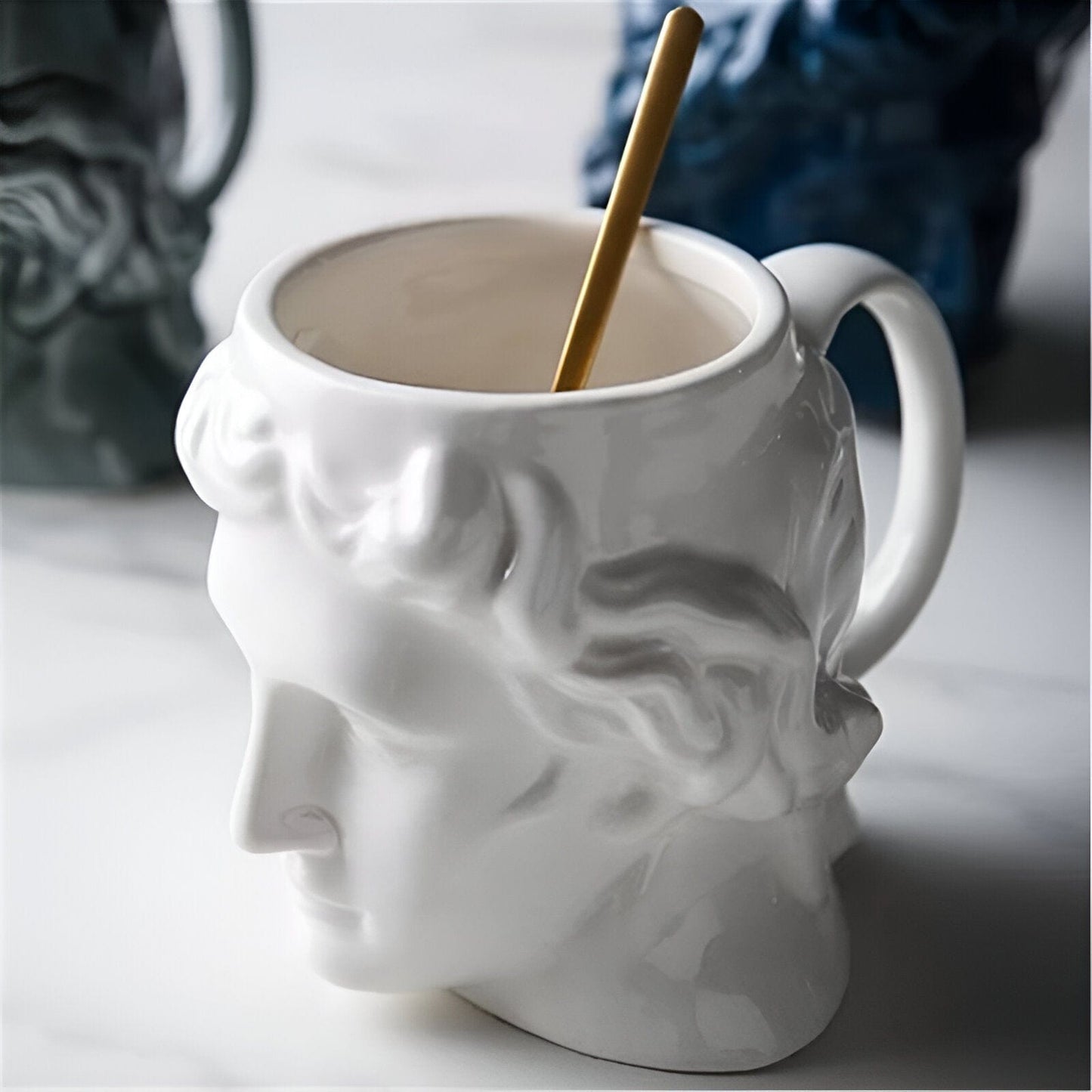 Keramische David Kopf Kaffeetasse