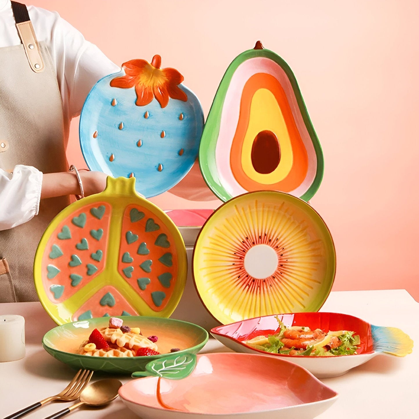 Keramische Obstform Salatteller