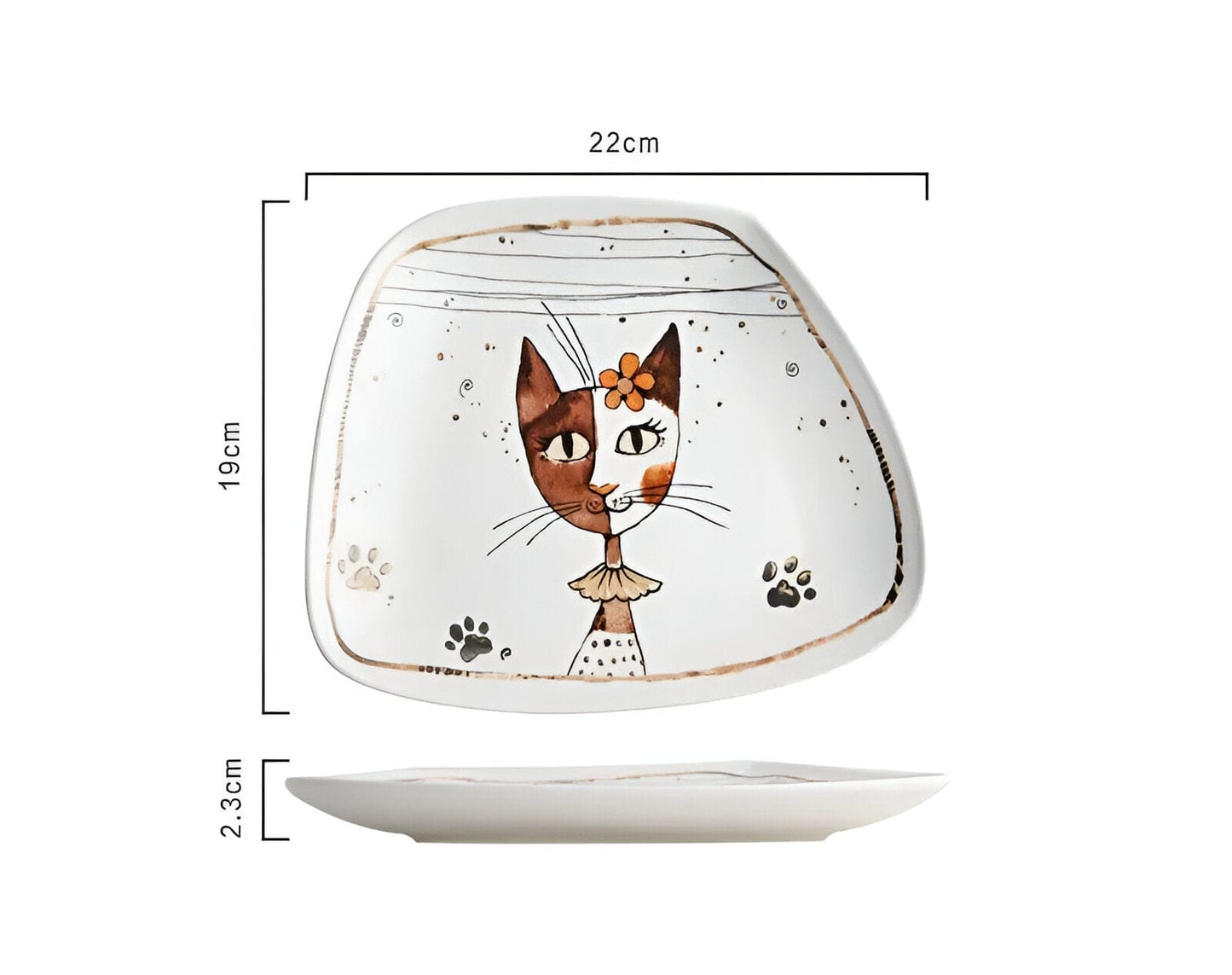 Cartoon Cat Keramisches Geschirr
