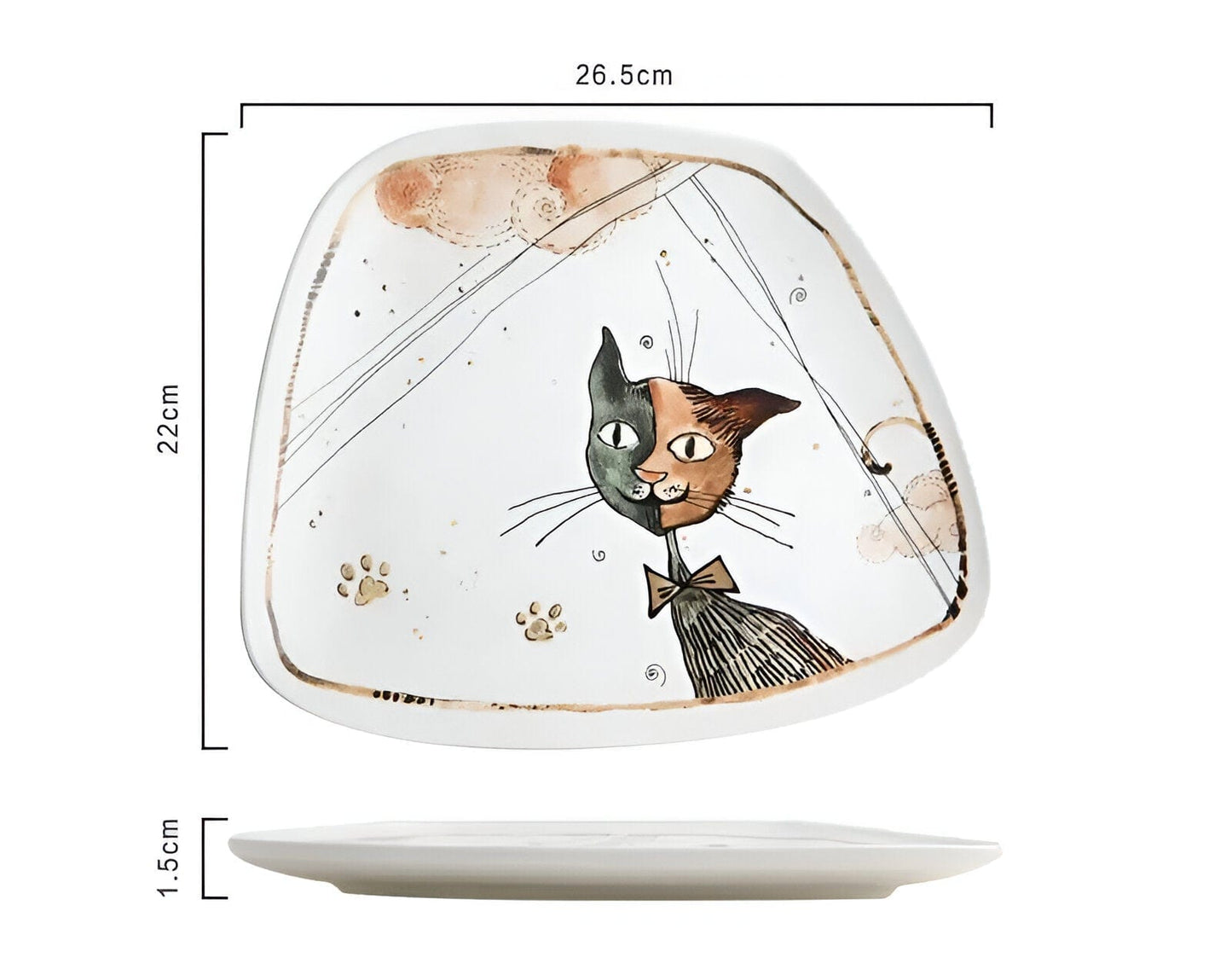 Cartoon Cat Keramisches Geschirr