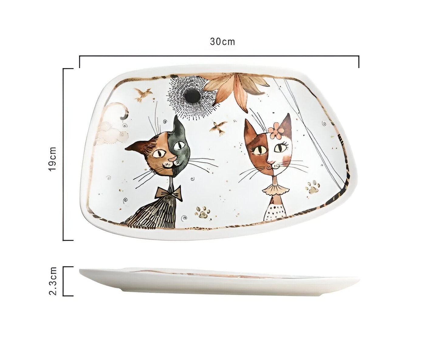 Cartoon Cat Keramisches Geschirr