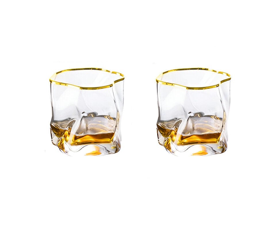 Verzerrte Form Whiskygläser