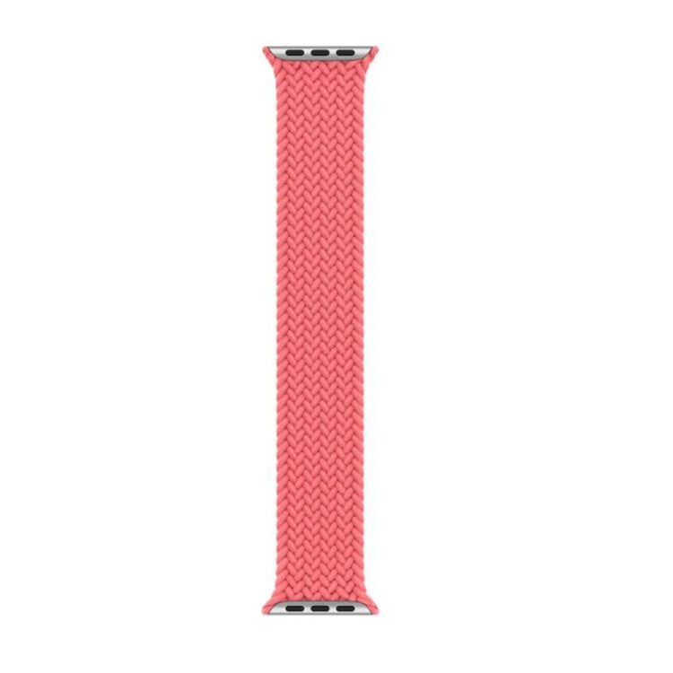 Sandsberg | Nylon Einzeldreh Geflochtenes Uhrenarmband Für Apple Watch Series 7 45mm / 6 & SE & 5 & 4 44mm / 3 & 2 & 1 42mm, Länge:M 155mm (Rosa)